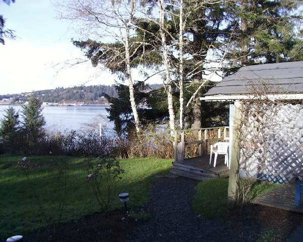 View Of Cottage And Yaquina Bay!
